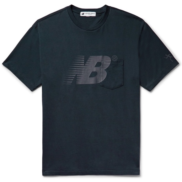 NWT New Balance x Engineered Garments Cross Crew Tee - Navy - Picture 4 of 12